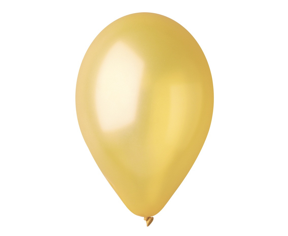 Balon metal 10" GM90 złoty Dorato /100szt GM90/74 GoDan